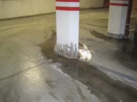 Schaden an Betonstütze